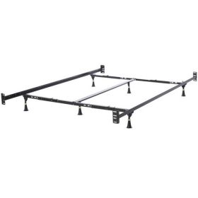 California King Heavy Duty Metal Bed Frame with Headboard Footboard Brackets