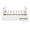 Captain's Bed Twin Daybed with Trundle Bed and Storage Drawers, Beds for chlidren