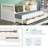 Captain's Bed Twin Daybed with Trundle Bed and Storage Drawers, Beds for chlidren