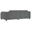 Daybed with Trundle Dark Gray 39.4"x74.8" Fabric