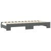 Daybed with Trundle Dark Gray 39.4"x74.8" Fabric