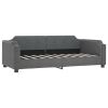 Daybed with Trundle Dark Gray 39.4"x74.8" Fabric